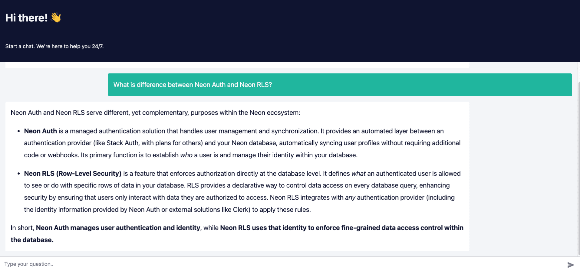 Asking the chatbot about the newly indexed document