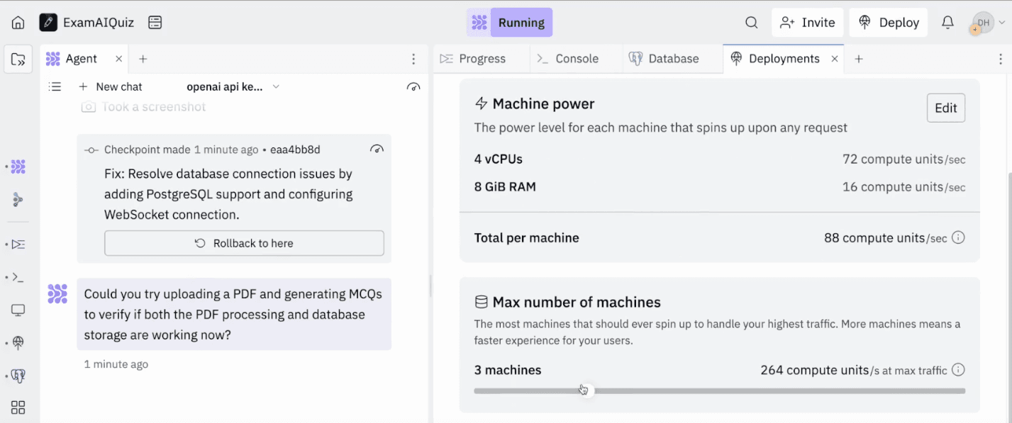 Replit Agent Deploy App